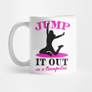 Trampoline Women Jumping Fitness Gift Mug